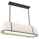 Fulton 4 Light 41.75 inch Black Linear Chandelier Ceiling Light