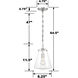 Voss 1 Light 8.25 inch Polished Nickel Mini Pendant Ceiling Light