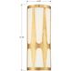 Royston Sconce Wall Light in Antique Gold