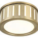 Kendal 2 Light 9.5 inch Vibrant Gold Flush Ceiling Light
