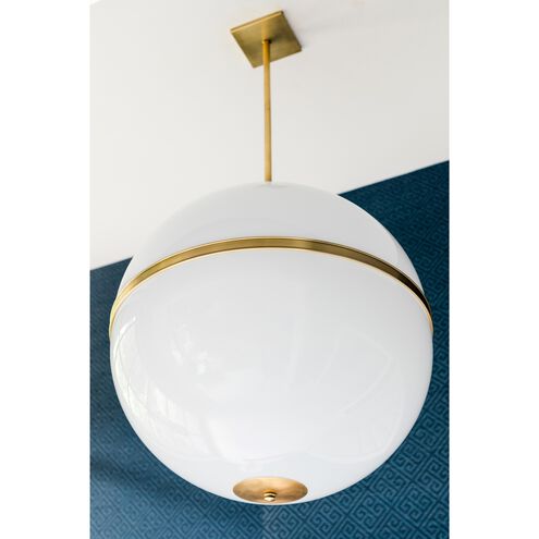 Truax 4 Light 30 inch Aged Brass Pendant Ceiling Light