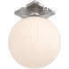 Orly 1 Light 10 inch Polished Nickel Semi Flush Ceiling Light