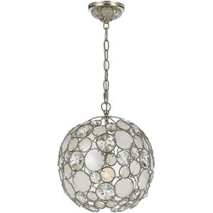 Palla 1 Light 13 inch Antique Silver Pendant Ceiling Light