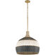 Zanzibar 5 Light 21 inch Soft Gold Pendant Ceiling Light