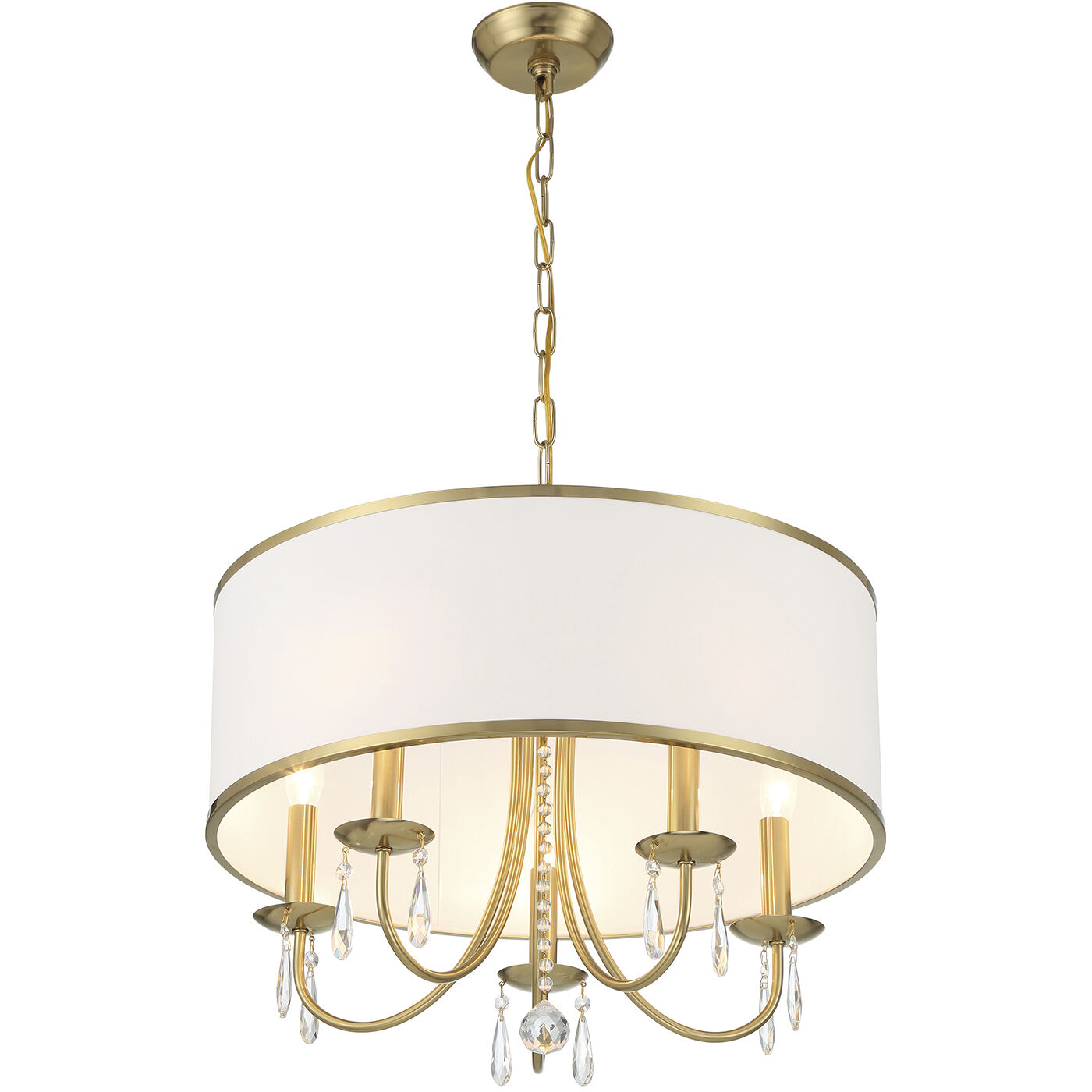 Adalynn 5 Light 22 inch Vibrant Gold Chandelier Ceiling Light
