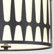 Royston 3 Light 18 inch Black Flush Ceiling Light