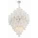 Addis 20 Light 31.5 inch Polished Chrome Chandelier Ceiling Light in White
