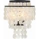 Brielle 3 Light 13 inch Dark Bronze Flush Ceiling Light