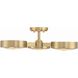 Orson 3 Light 22.5 inch Modern Gold Semi Flush Ceiling Light