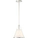 Fulton 1 Light 9.25 inch Polished Nickel Mini Pendant Ceiling Light