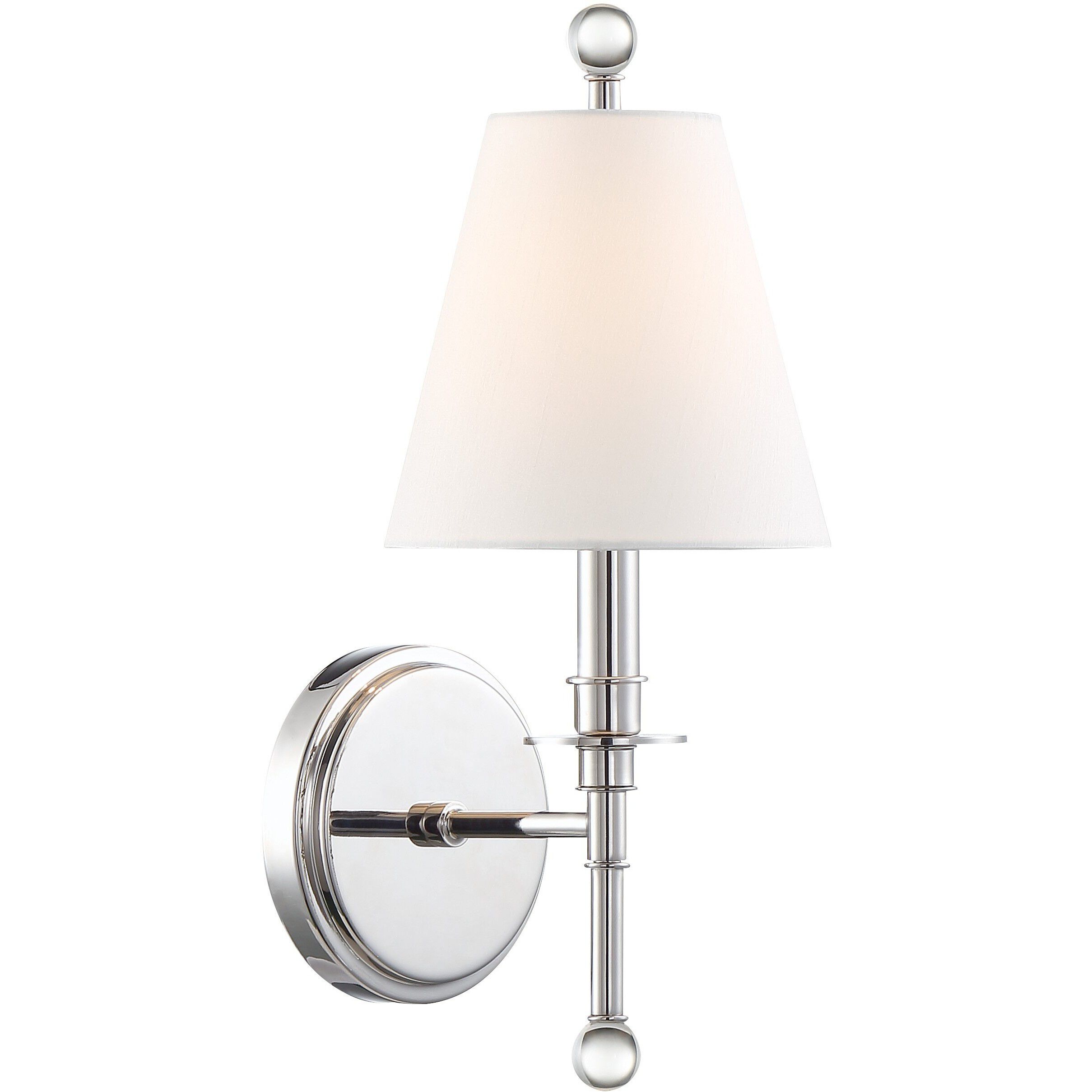 Riverdale Bath Sconce Wall Light in Polished Nickel