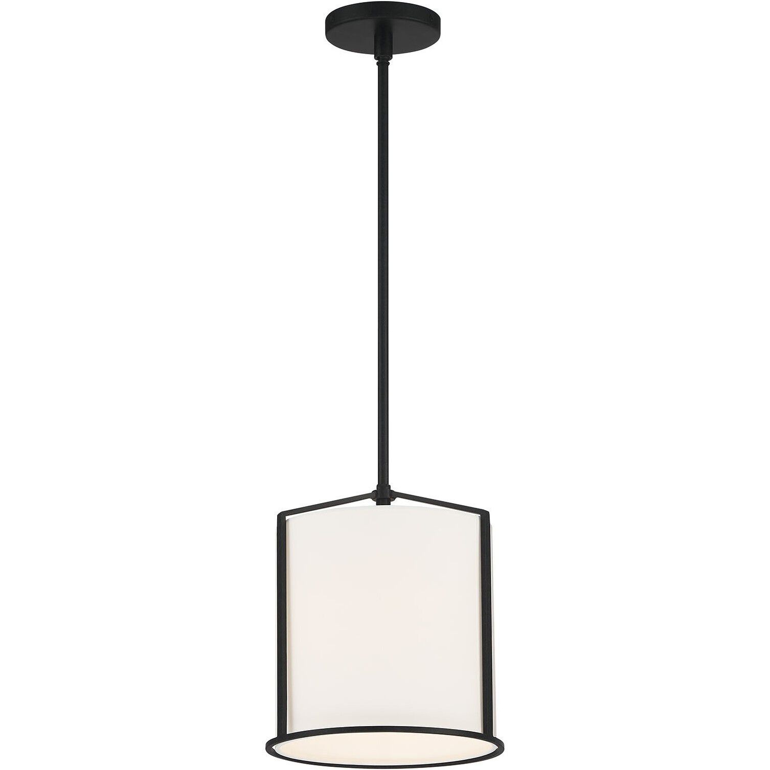 Carlyn 1 Light 10 inch Black Mini Pendant Ceiling Light