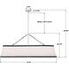 Callahan 6 Light 47.5 inch Polished Nickel Linear Chandelier Ceiling Light