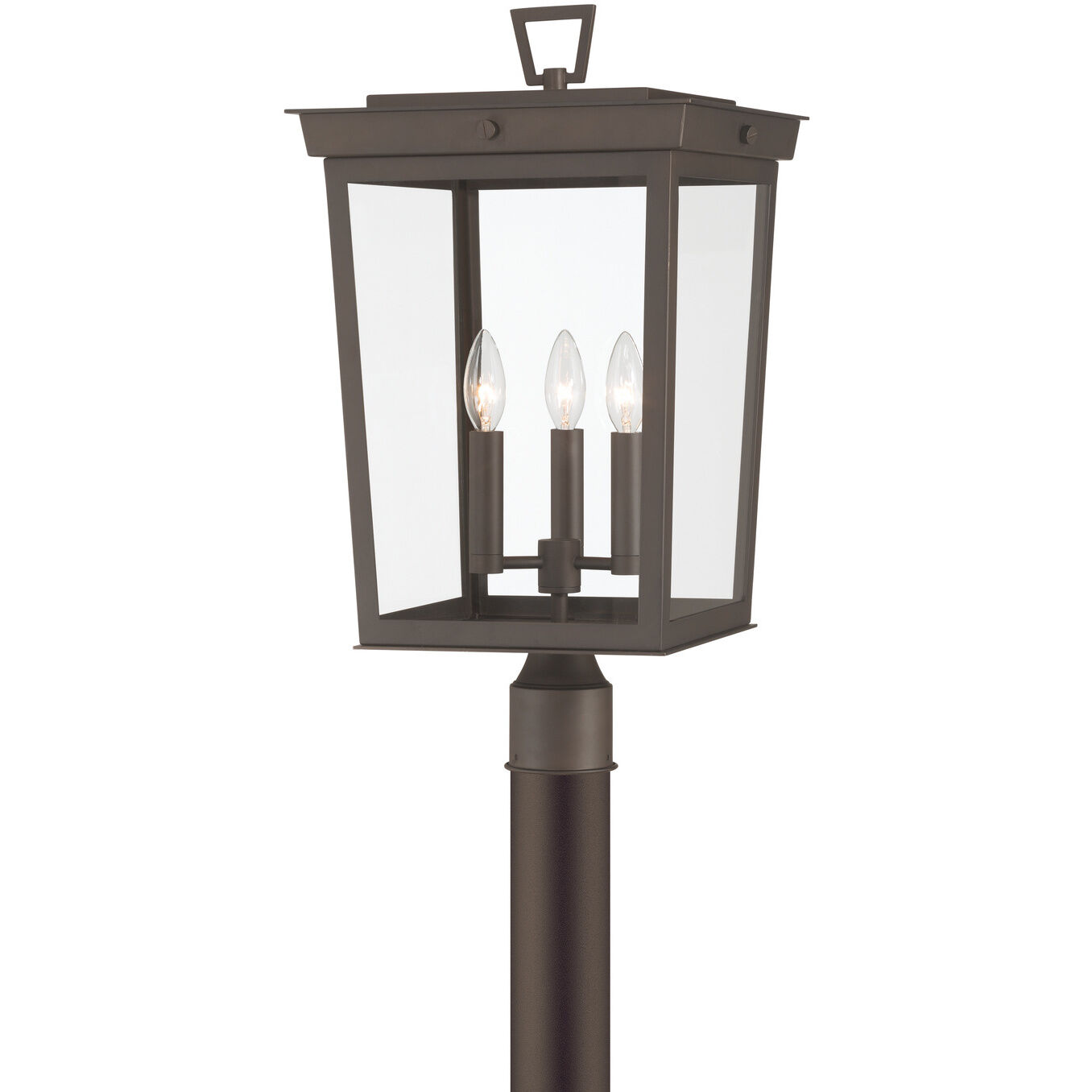 Belmont 3 Light 22.25 inch Twilight Bronze Outdoor Post