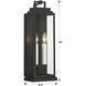 Aspen 2 Light 6.5 inch Matte Black Sconce Wall Light