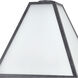 Glacier 3 Light 21 inch Black Charcoal Outdoor Post in White