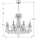 Othello 8 Light 31 inch Polished Chrome Chandelier Ceiling Light in Clear Spectra