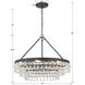 Calypso 6 Light 25 inch Matte Black Chandelier Ceiling Light