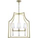 Baxter 4 Light 22 inch Aged Brass Chandelier Ceiling Light