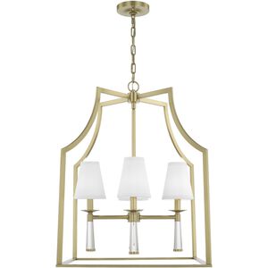 Baxter 4 Light 22 inch Aged Brass Chandelier Ceiling Light