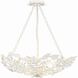 Marselle 6 Light 24 inch Matte White Semi Flush Ceiling Light