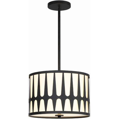 Royston 3 Light 15 inch Black Pendant Ceiling Light