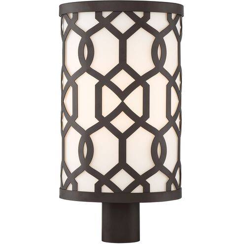 Jennings 1 Light 20 inch Dark Bronze Outdoor Lantern Post, Libby Langdon