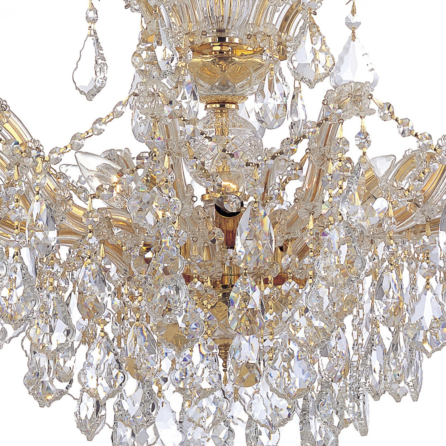Maria Theresa 6 Light 29 inch Gold Chandelier Ceiling Light in Clear Hand Cut