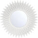 Broche 24 X 24 inch Matte White Wall Mirror