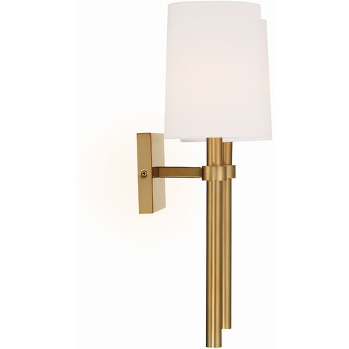Bromley 2 Light 13.75 inch Vibrant Gold Sconce Wall Light