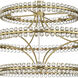 Clover 24 Light 48 inch Aged Brass Chandelier Ceiling Light