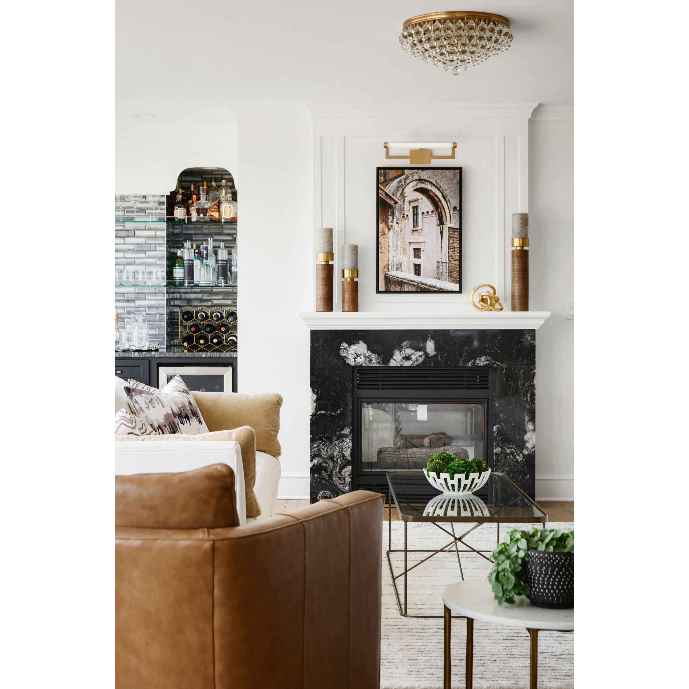 Clinton 28 watt 26.25 inch Vibrant Gold Picture Light Wall Light