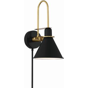 Medford 1 Light 7 inch Matte Black Sconce Wall Light