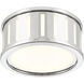 Kendal 2 Light 9.5 inch Polished Nickel Flush Ceiling Light