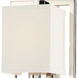Dixon Sconce Wall Light in Polished Nickel