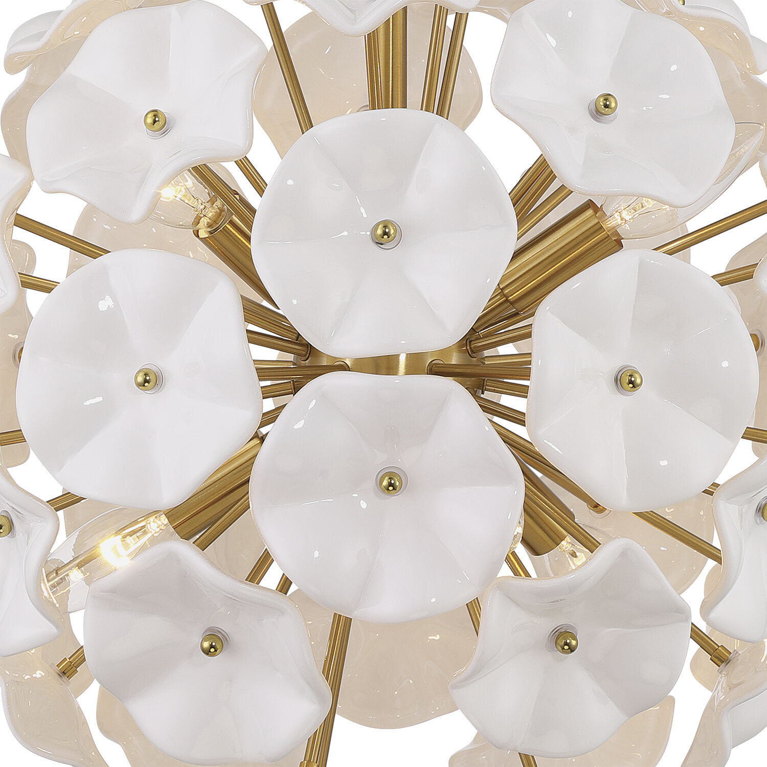 Esme 6 Light 18.25 inch Aged Brass Chandelier Ceiling Light