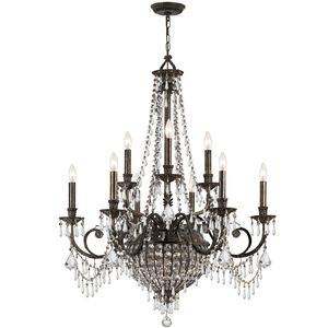 Vanderbilt 12 Light 34 inch English Bronze Chandelier Ceiling Light
