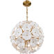 Esme 6 Light 18.25 inch Aged Brass Chandelier Ceiling Light