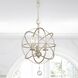 Solaris 3 Light 12.5 inch Olde Silver Mini Chandelier Ceiling Light