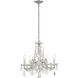 Maria Theresa 5 Light 20 inch Polished Chrome Chandelier Ceiling Light in Clear Hand Cut