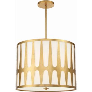 Royston 5 Light 24 inch Antique Gold Chandelier Ceiling Light