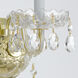 Traditional Crystal Sconce Wall Light in Clear Hand Cut, Polished Brass