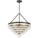 Calypso 8 Light 25 inch Vibrant Bronze Chandelier Ceiling Light