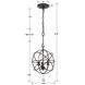 Solaris 3 Light 12.5 inch English Bronze Mini Chandelier Ceiling Light