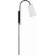 Alexa 13.25 inch 100.00 watt Matte Black Task Sconce Wall Light