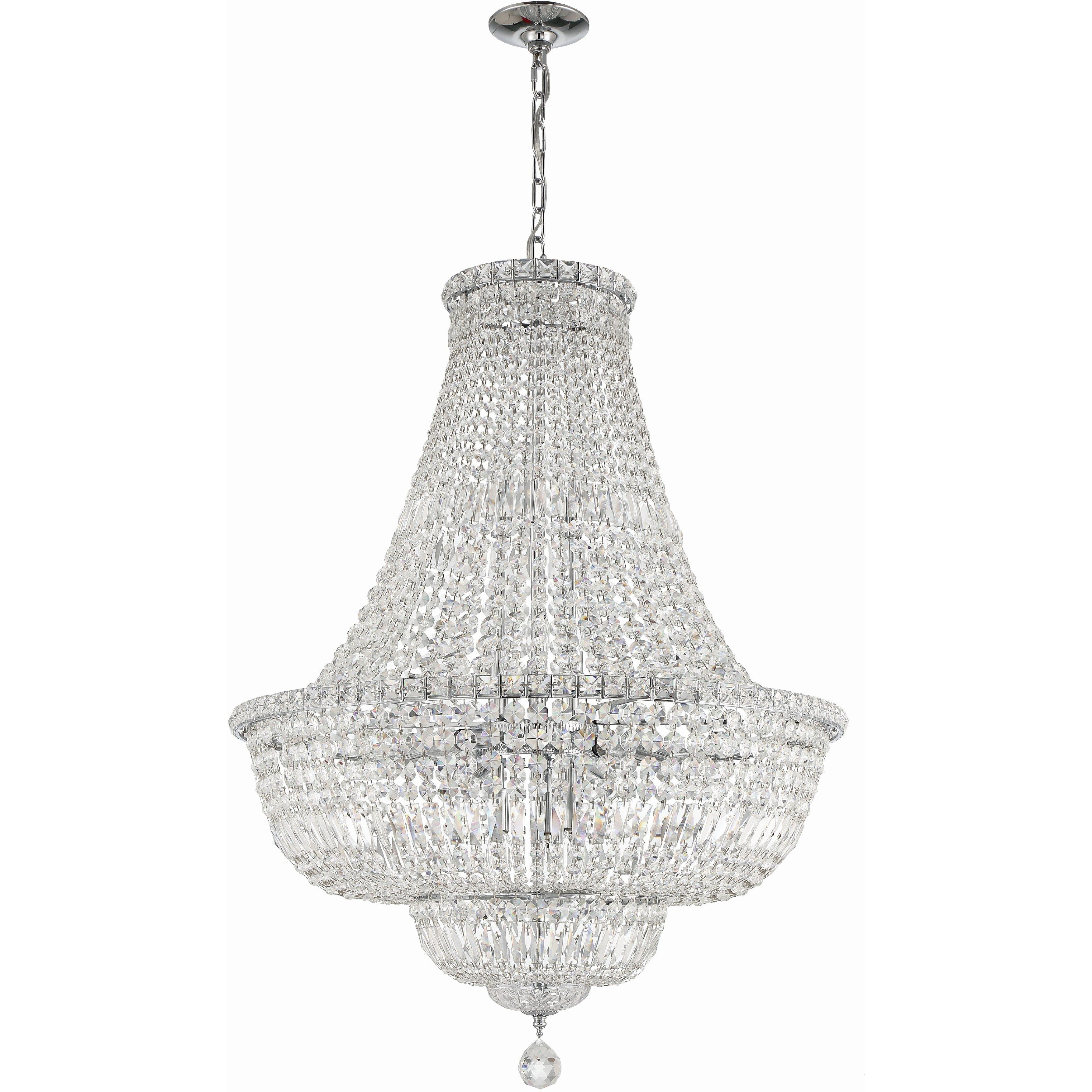 Roslyn 15 Light 28 inch Polished Chrome Chandelier Ceiling Light