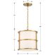 Hulton 3 Light 13 inch Luxe Gold Chandelier Ceiling Light
