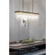 Winham 6 Light 49 inch Antique Gold Linear Chandelier Ceiling Light