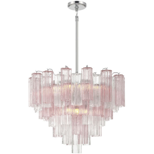 Addis 12 Light 26.75 inch Polished Chrome Chandelier Ceiling Light in Spring