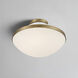 Xander 2 Light 16.25 inch Vibrant Gold and White Flush Mount Ceiling Light